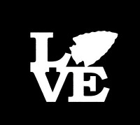 Arrowhead Love For Car Window Decal