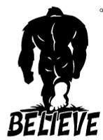 BELIEVE IN BIGFOOT FUNNY DIE CUT DECAL