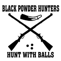 Black Powder Hunter Vinyl Hunting Car Decal