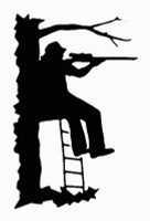 Deer Hunter Tree Decal