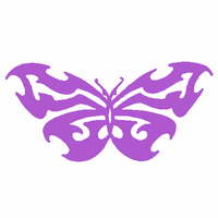 Tribal Butterfly Car Decal 921