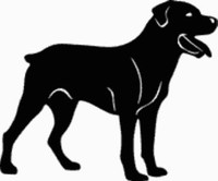 Rottweiler Dog Decal 15u