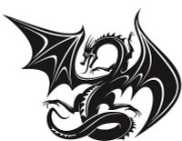 Dragon Die Cut  Animal Tribal Decals  20