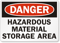 Hazardous Material Danger Sign 4
