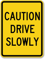 Aluminum Speed Bump Sign