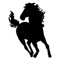 Stallion vinyl car sticker 972