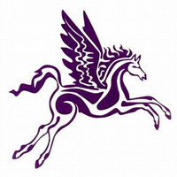 Winged Horse Decal 10i