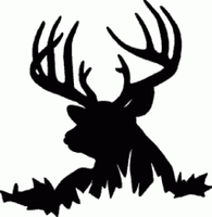 Deer Head Decal