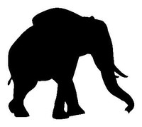 Elephant Decal 016