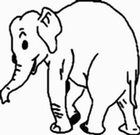 elephant Wild Animal Decals 08 Elephant