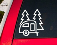 CAMPING DIE CUT AUTO DECAL