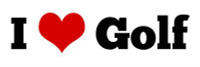 GOLF I LOVE bumper stickler