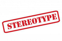 stereotype red and white sticker PAIR