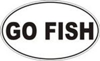 GO FISH OVAL Vinyl Fishing Decal 04