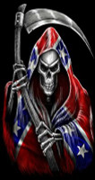reaper REBEL FLAG sticker