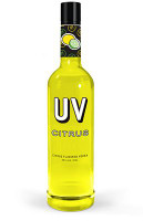 UV Citrus Flavored Vodka Bottle Sticker