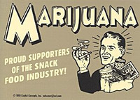 Marijuana Snack Food Sticker