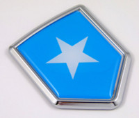 Somalia 3D Chrome Flag Crest Emblem Car Decal