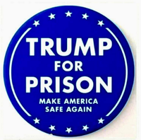TRUMP IN PRISON ROUND STICKER