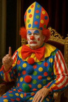 tRump is Pope THE CLOWN VERY FUNNY sticker