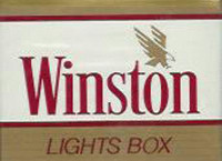 Winston lights cigarette logo sticker