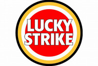 lucky strike logo cigarette sticker