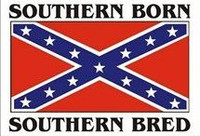 southern born southern bred confederate flag sticker