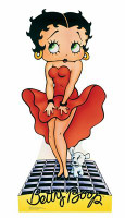 BETTY BOOP DOG LOOKING UP SKIRT STICKER