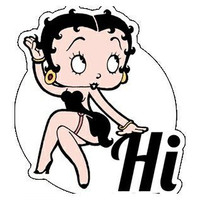 betty boop hi color sticker