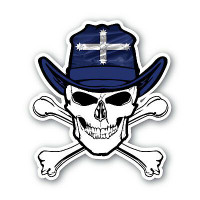 AUSTRALIA EURIKA FLAG SKULL STICKER AUSTRALIA EURIKA FLAG SKULL STICKER