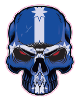 AUSTRSALIA AUSSIE REBEL EURIKA SKULL STICKER 2 AUSTRSALIA AUSSIE REBEL EURIKA SKULL STICKER 2