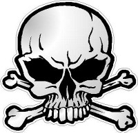 Skull Decal Sticker 02 COLOR Skull Decal Sticker 02 COLOR