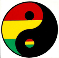 Reggae Rasta Yin Yang Sticker Reggae Rasta Yin Yang Sticker