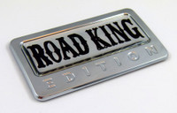 Road King Edition 3D Chrome Auto Emblem