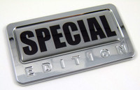 Special Edition adhesive chrome emblem