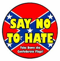 Anti Confederate Flag Badge