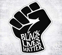black lives matter FIST POWER STICKER