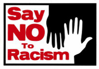 Say No to Racism Bumper Sticker