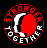Stronger Together Round Anti Hate Sticker Stronger Together Round Anti Hate Sticker