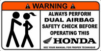 H Funny Warning Sticker Set 4