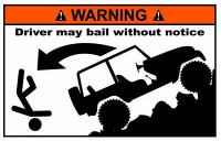 Jeep Funny Warning Sticker Set 1