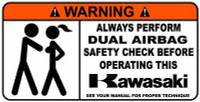 Kawasaki Funny Warning Sticker Set 4