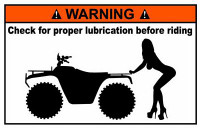 Quad Funny Warning Sticker Set 2