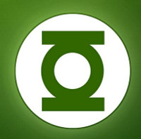 Green Lantern Circular Two Color Sticker 2 Green Lantern Circular Two Color Sticker 2