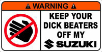 Suzuki Funny Warning Sticker Set 2