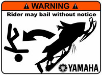 Yamaha Funny Warning Sticker Set 6