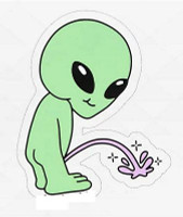 Alien Peeon Cosmic Piss Alien Sticker Alien Peeon Cosmic Piss Alien Sticker