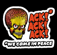Mars Attacks Alien Car Sticker 6 Mars Attacks Alien Car Sticker 6