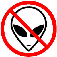 no aliens sticker no aliens sticker