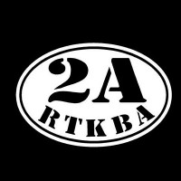 2A RTKBA Second Amendment Right To Keep And Bear Arms Oval Gun Decal